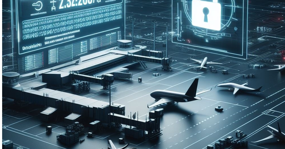 airport security and airport terminal with security screen and airplane
