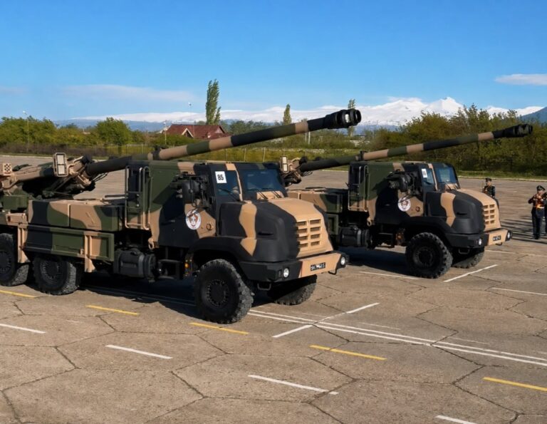 Armenia shows off French-supplied CAESAR artillery