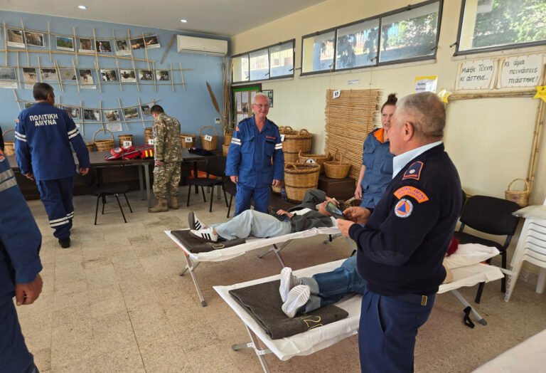 Civil Defence completes evacuation exercise in Paphos community